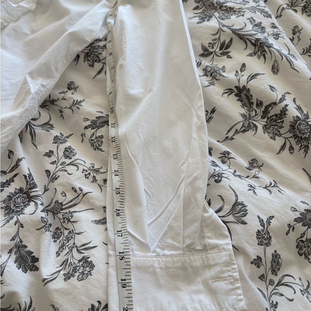 Moschino White Ruffled Button-Up Shirt - Picture 7 of 7